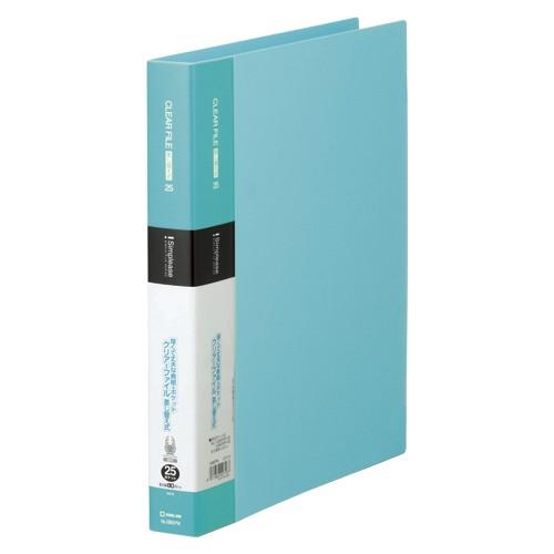 キングジム シンプリーズ クリアーファイル 差替式25P 水色 138SPW 1冊