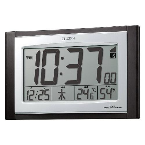 シチズン 掛置兼用電波時計パルデジットコンビ 8RZ096-023 1個
