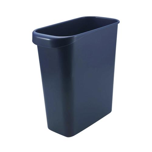 リス W＆W屑入れ角型8Ｌ ダークブルー GGYC724 1個