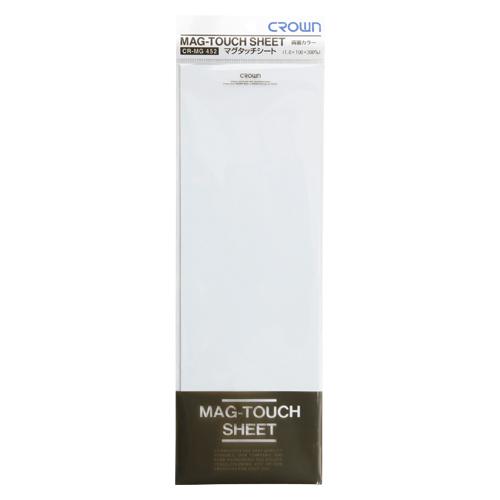 クラウン 両面マグタッチシート 白／白 CR-MG452-WW 1枚