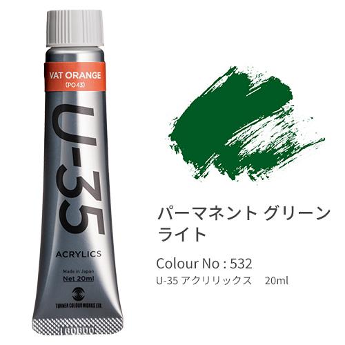 ターナー U-35 アクリリックス ヘビーボディ 20ml PermanentGreen Light...