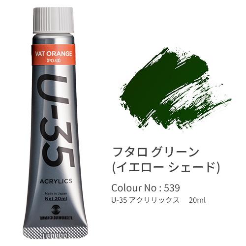 ターナー U-35 アクリリックス ヘビーボディ 20ml PhthaloGreenYellowSh...