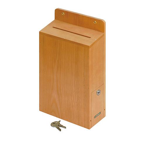 コレクト 投書箱・提案箱 木製 鍵付 M-500 1個