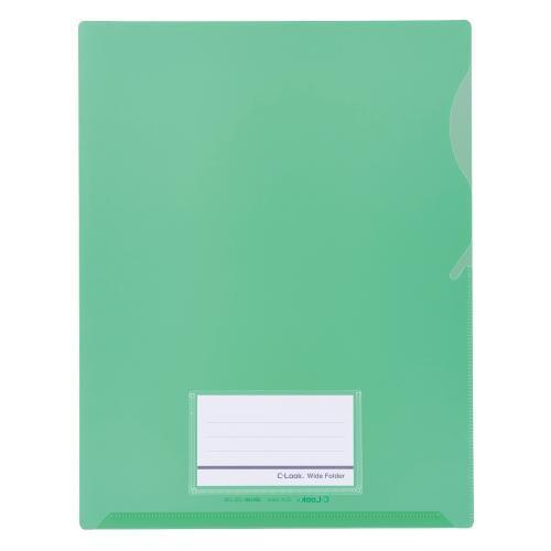 セキセイ ワイドフォルダー グリーン CLK-2404-30 1枚