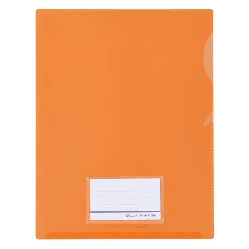 セキセイ ワイドフォルダー オレンジ CLK-2404-51 1枚
