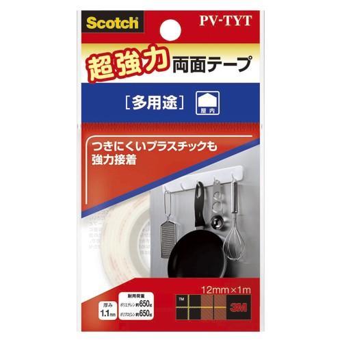 スリーエム スコッチ超強力両面テープ 多用途 PV-TYT 1Ｐ．