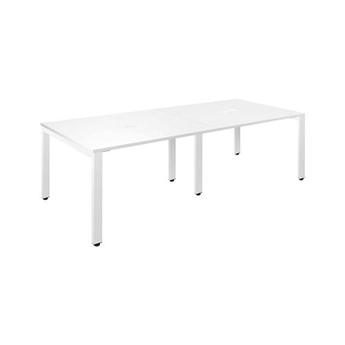 カグクロ フリーアドレス用テーブル W2400 ホワイト FAD-2412-WH