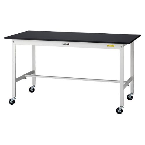 山金 実験用 ラボテーブル ケミテクト 天板移動式 SLKC-1575-BKW