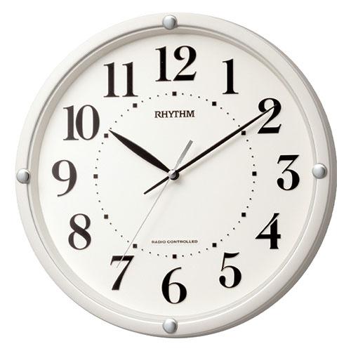 リズム 掛時計 フィットウェーブ 568 電波時計 8MY568SR03
