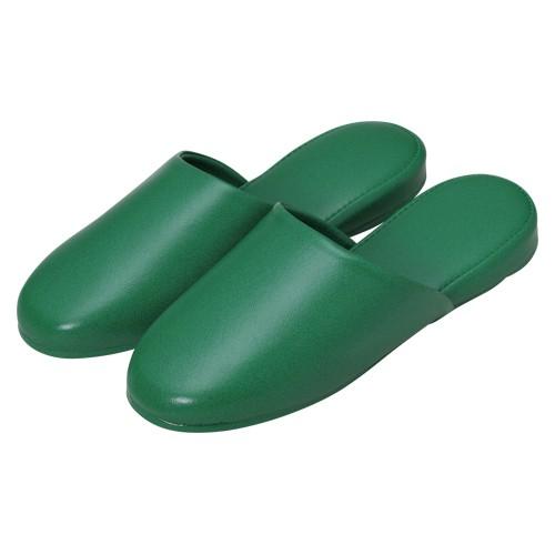 オーミケンシ 高周波レザースリッパ10足組グリーン 5702-10 1組