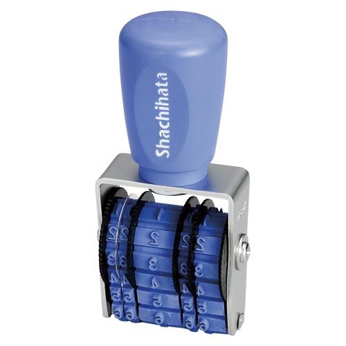 シヤチハタ 欧文トビ日付 5号小切手用 ゴシック体 NFB-5KG 1個