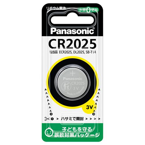 パナソニック リチウムボタン電池 CR2025P 1Ｐ．