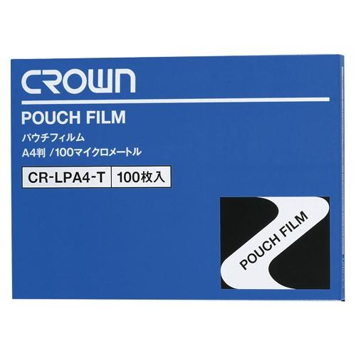クラウン パウチフィルム A4 （100枚入） CR-LPA4-T 1箱