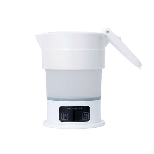ナカバヤシ 折りたたみケトル 多機能 600ml 白 MBE-TK04/WH