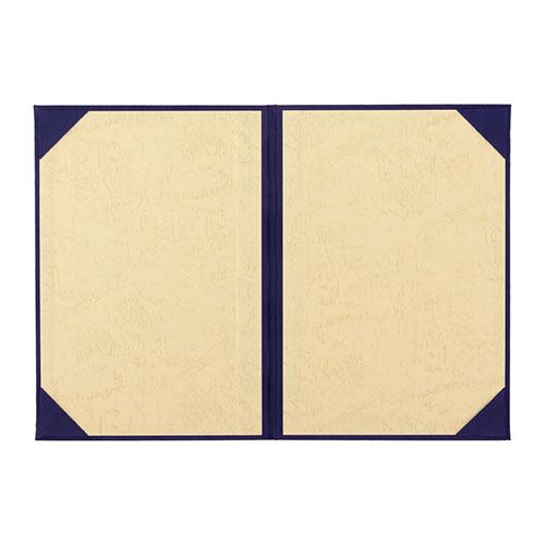 美濃商会 証書ファイル 植毛 紺 Bタイプ 8282-02