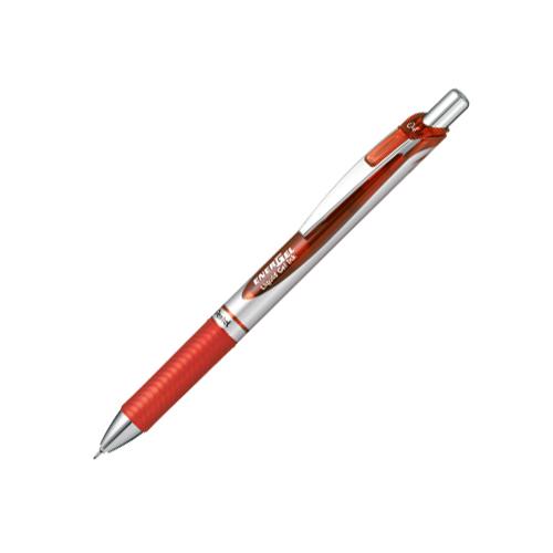 ぺんてる エナージェルノック式 0.4mm 赤 BLN74-B 1本