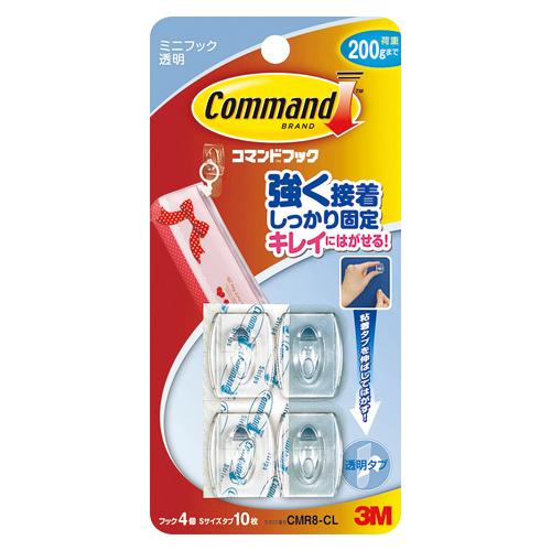 スリーエム コマンドフック クリア ミニ CMR8-CL 1Ｐ．