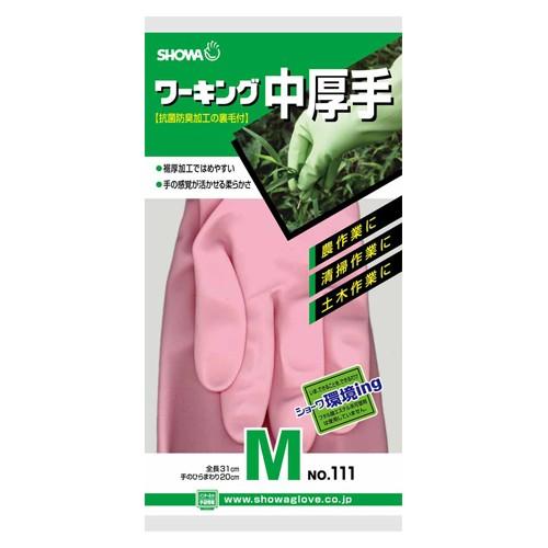ショーワ Ｎｏ.111 ワーキング中厚手ピンク Ｍ 154026-09-14 1双