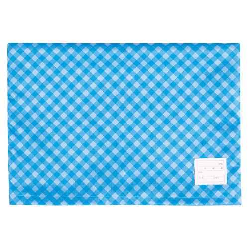 ナカバヤシ 防災ずきん用カバー／チェック／ブルー BZK-102-B 1個