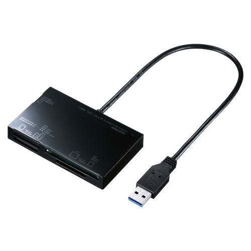 サンワサプライ USB3.0 カードリーダー ADR-3ML35BK 1本