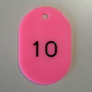 クラウン 番号札 番号入（大1−50） 桃 CR-BG41-PI 1ＳＴ