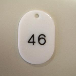 クラウン 番号札 番号入（大1−50） 白 CR-BG41-W 1ＳＴ