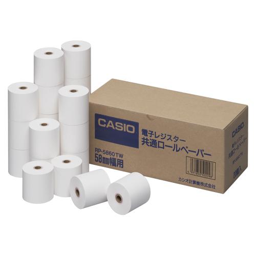 カシオ ロールペーパー RP-5860-TW 1箱