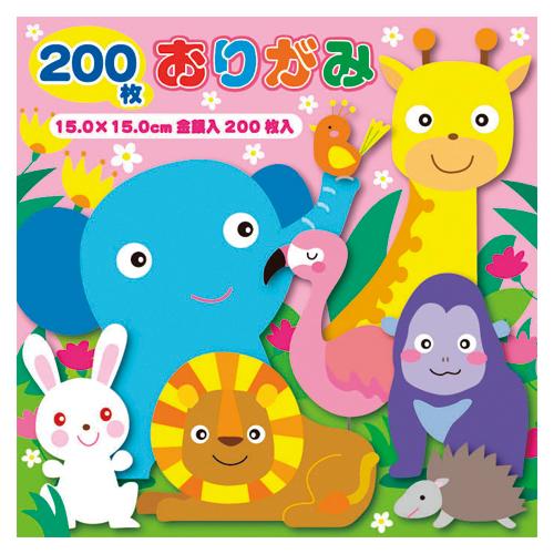 トーヨー 徳用おりがみ 15ｃｍ 200枚 23色 090203 1個
