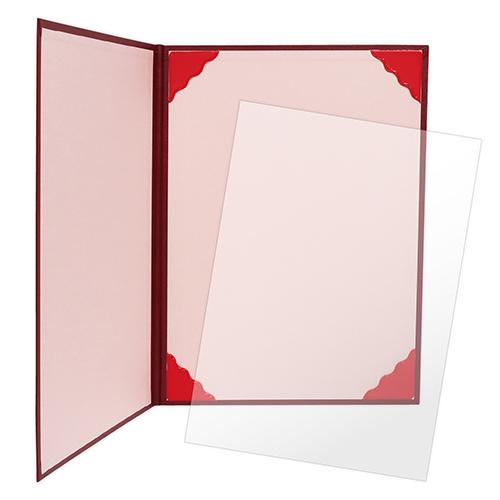 ササガワ 証書ファイル Ａ4 濃緋紅 10-6000 1冊
