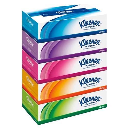 クレシア クリネックスティシュー 5個パック 330952 1Ｐ．