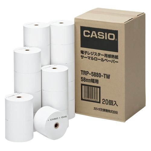 カシオ 感熱紙ロールペーパー TRP-5880-TW 1箱