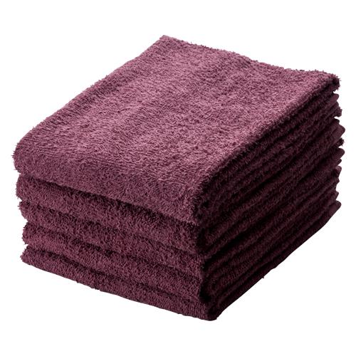 オーミケンシ フェイスタオル5枚入り ダークブラウン 8307 1Ｐ．