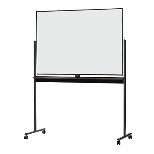 日学 脚付 ホワイトボード 両面回転 SR型 ブラックフレーム SR-12BK 1台