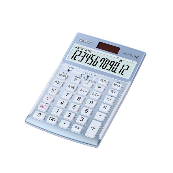 カシオ 電卓 JS-20DC-BU-N 1台