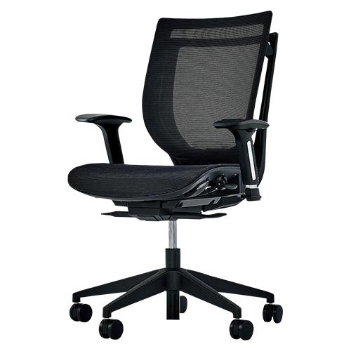 アイリスチトセ 事務用チェア 肘あり ブラック VIG-P50L1-MM-OBP