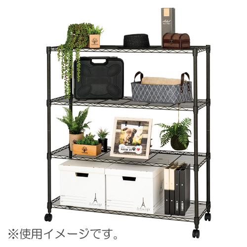 ドウシシャ ルミナスノワールフリーラック4段110Ｗ NO1112-4 1台