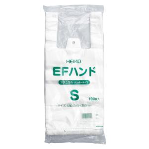 シモジマ レジ袋 半透明 EＦハンド S ナチュラル 006645922 100枚入