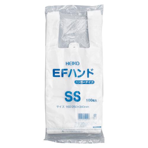 シモジマ レジ袋 乳白色 EＦハンド SS 006645911 100枚入