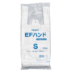 シモジマ レジ袋 乳白色 EＦハンド S 6645912 100枚入