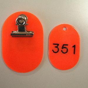 クラウン 親子札 欠番 2枚1組 赤 CR-OY80-R 1組