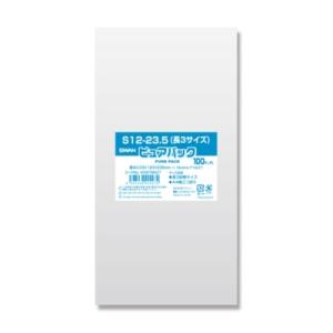 シモジマ Ｎピュアパック Ｓ（長3サイズ） 006798227 100枚入