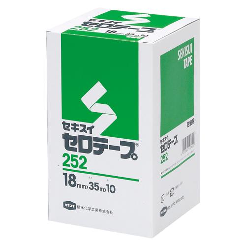 積水化学 セロテープ＃252Ｎ箱入18mmｘ35m C10BX03 1箱