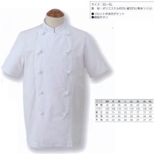 アベイチ TCライトコックコート 半袖 JF-426 S/M/L/LL/3L/4L/5L｜interiortool