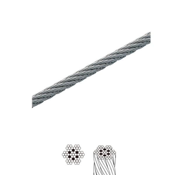 ふじわら アイオウルテンショナー用ワイヤロープ（構成7×7） 国産品 SUS304 AS7-4.0M...