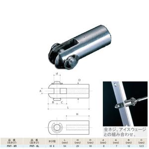 ふじわら アイオウル フォークナットターミナル 右ネジ／左ネジ SUS316 FNT-8｜interiortool