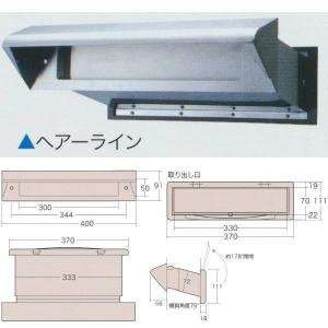 アイワ NO.30 ステンレスシュート 内フタ付 気密型 厚壁用 壁厚調整範囲190〜290 ヘアーライン｜interiortool