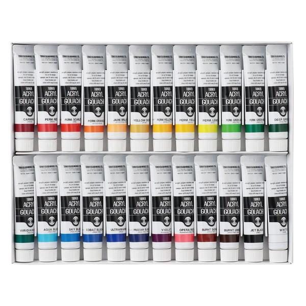 ターナー色彩 Ｔ AG アクリルガッシュ 20ml 24色セット 106406