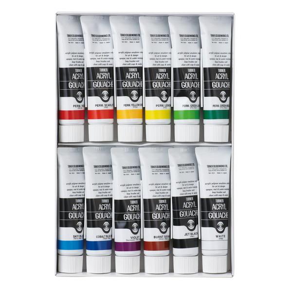 ターナー色彩 Ｔ AG アクリルガッシュ 40ml 12色セット 106411
