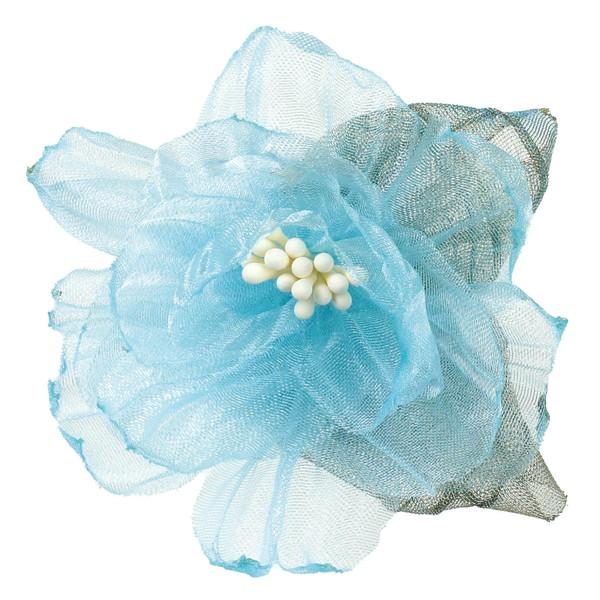 アーテック コサージュ レースフラワー ブルー 118864