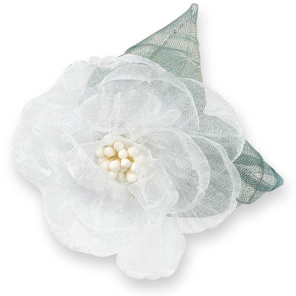 アーテック コサージュ レースフラワー ホワイト 118867